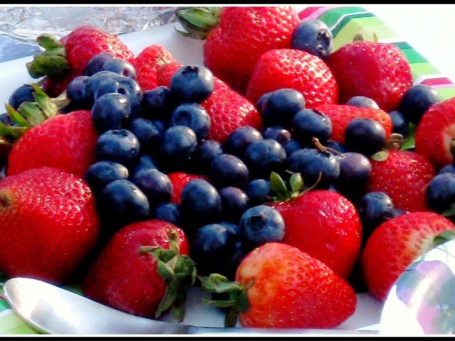 Frutas vermelhas frescas