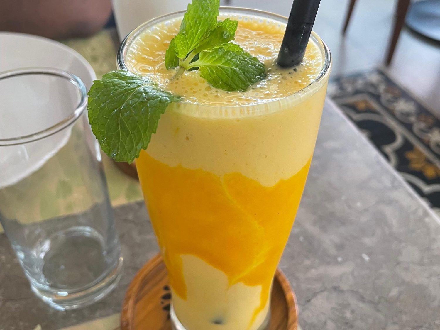 Vitamina de frutas gelada